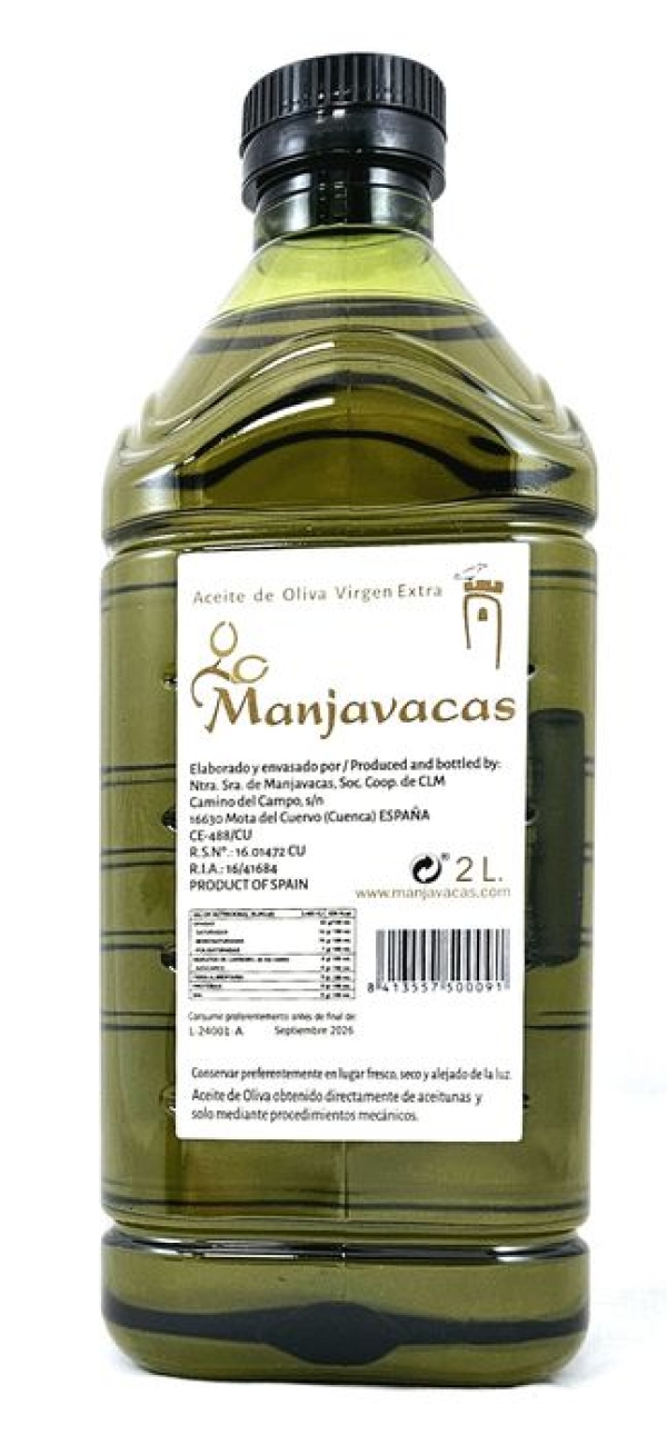 ACEITE OLIVA VIRGEN EXTRA MANJAVACAS 2L. ACEITE OLIVA VIRGEN EXTRA MANJAVACAS 2L.